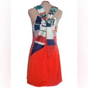 Lulus open-back, bow-tied summer dress. Sz Med